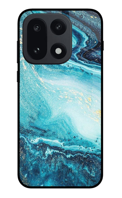 Blue Glitter Marble OnePlus 15 Back Cover