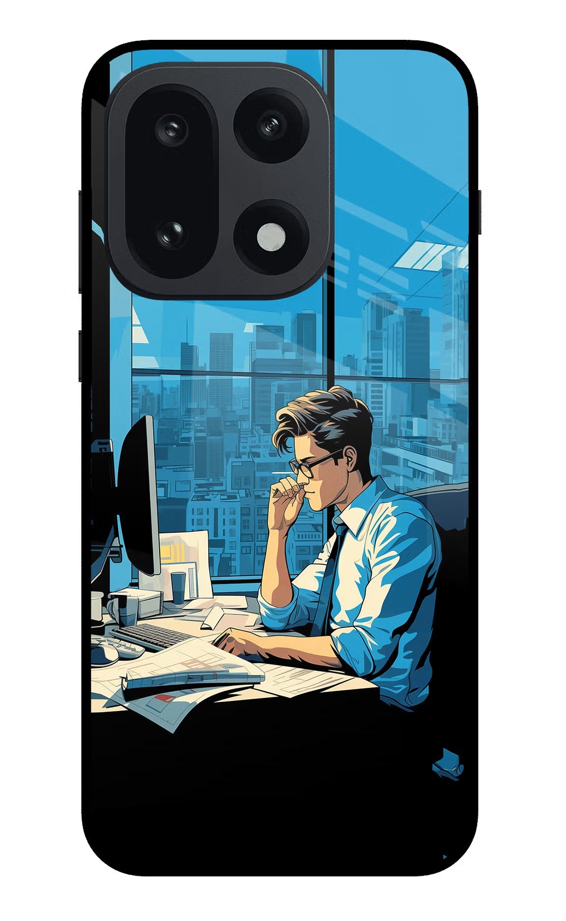 Focused Hustler (AI Generated) OnePlus 15 Back Cover