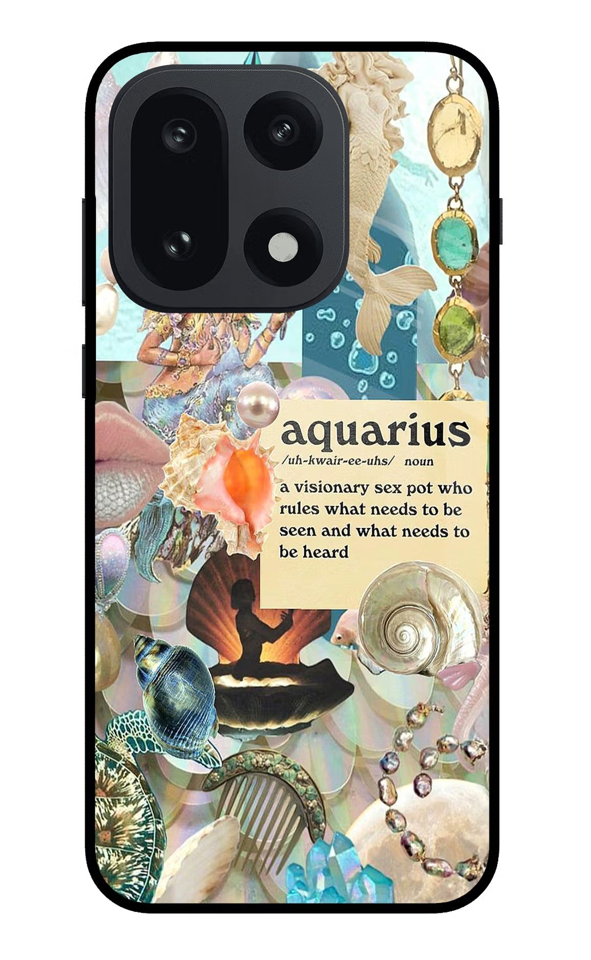 Aquarius Zodiac OnePlus 15 Glass Case