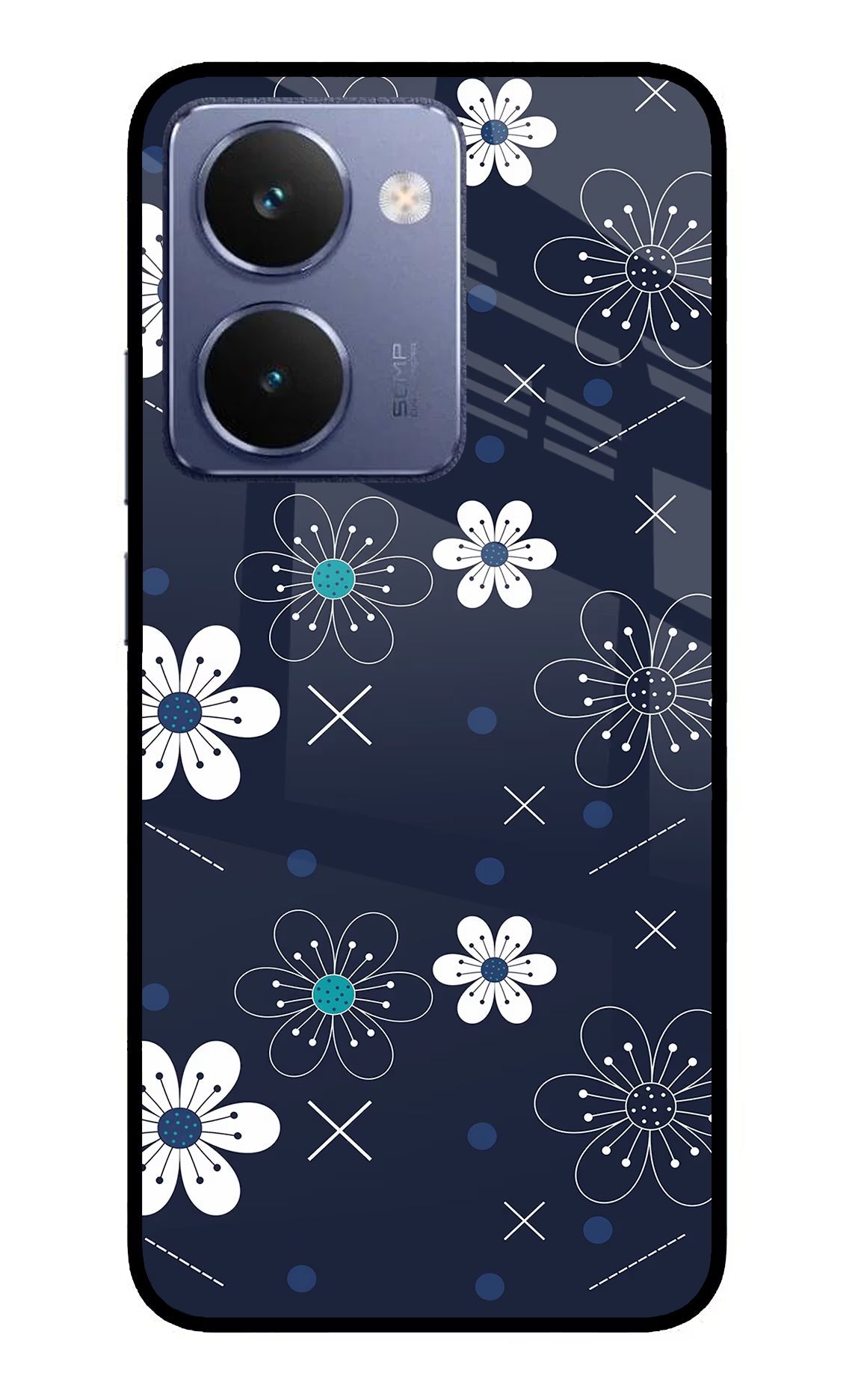 Flowers Realme P3 Ultra 5G Glass Case