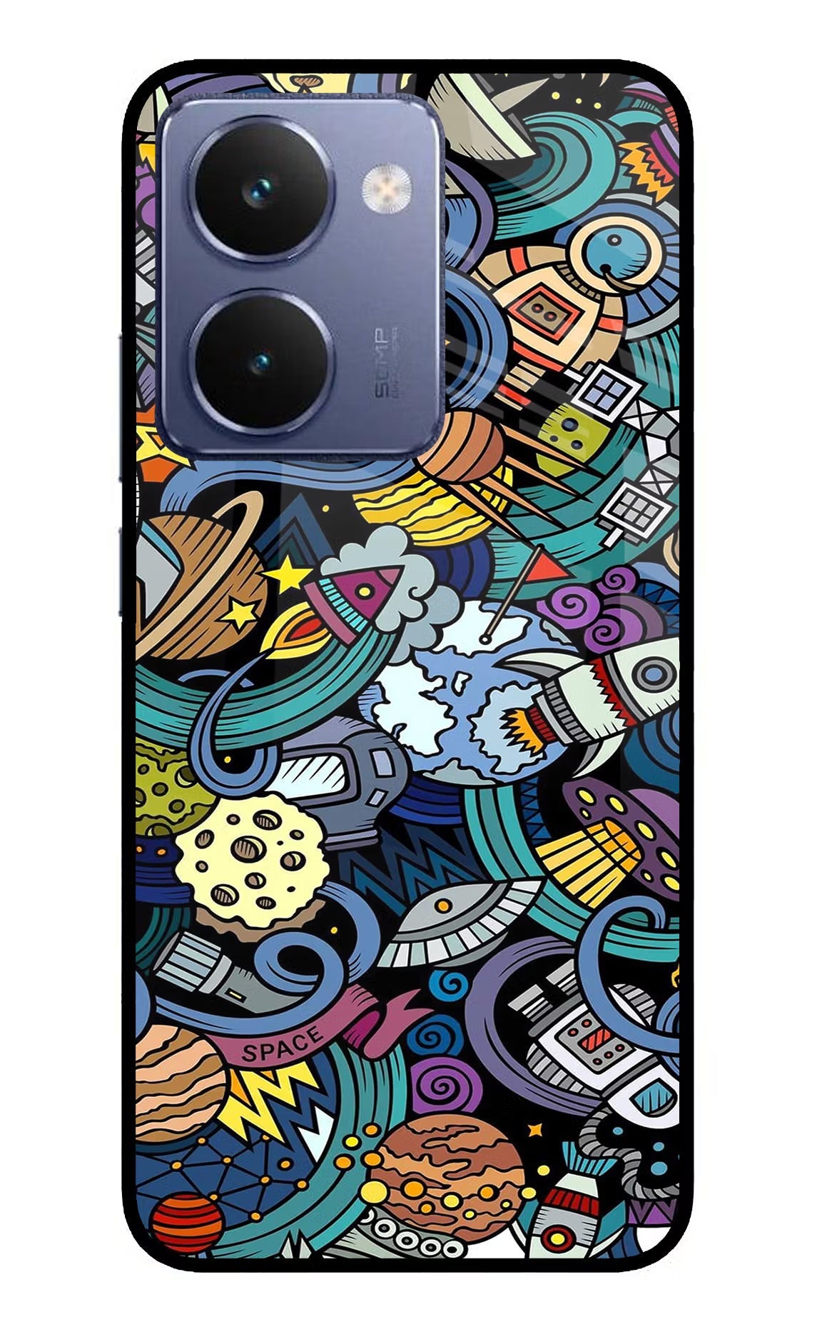 Space Abstract Realme P3 Ultra 5G Glass Case