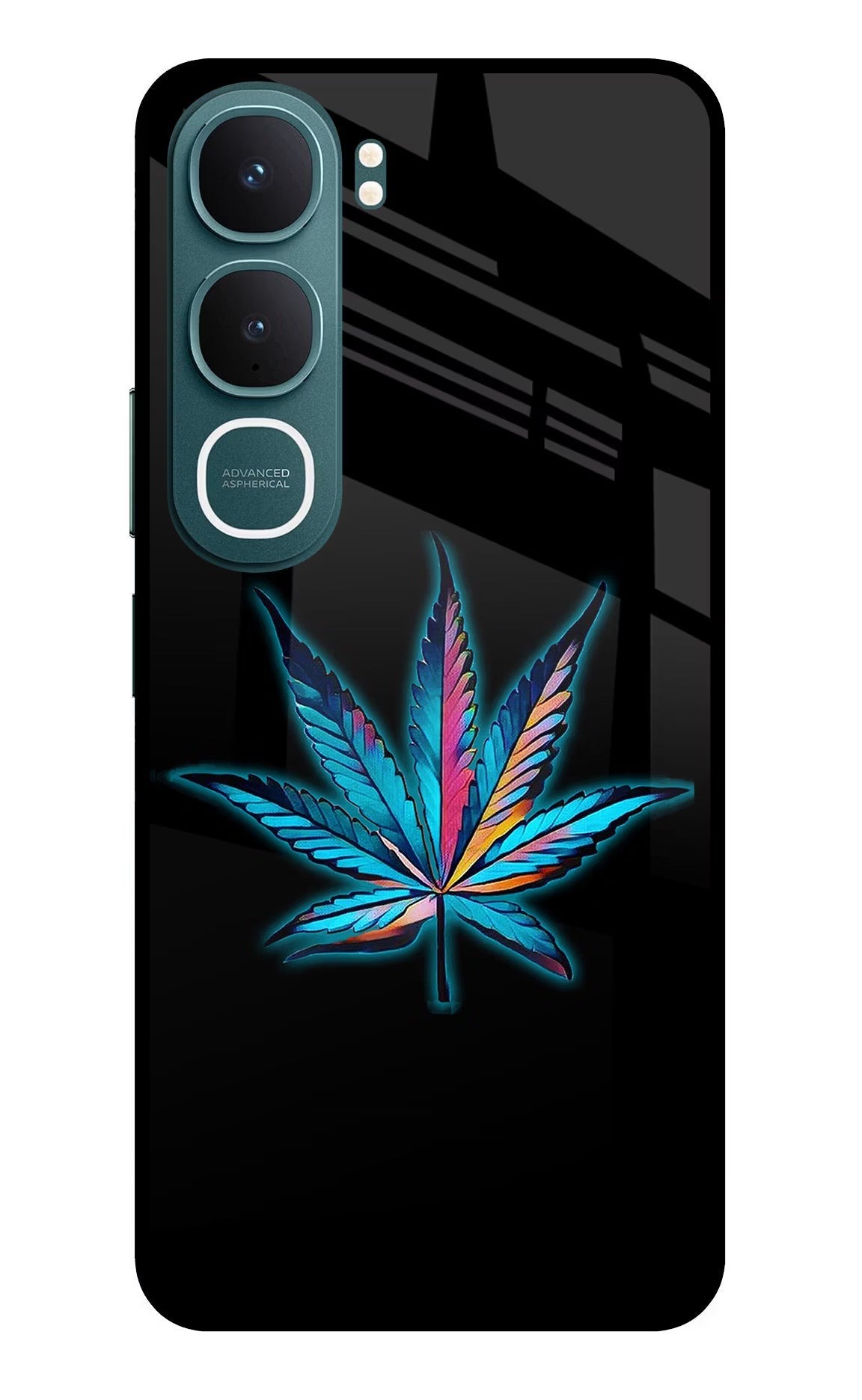 Weed Vivo Y31 5G Back Cover Glass Case - Hello Swanky