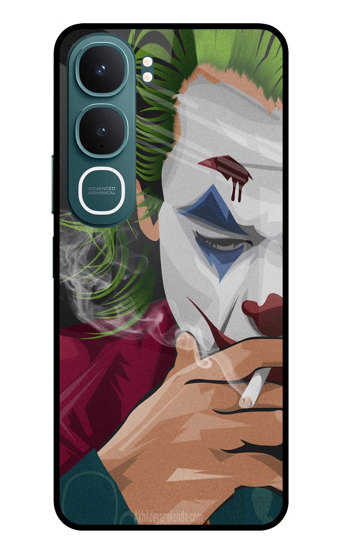 Joker Smoking Vivo Y31 5G Back Cover Glass Case - Hello Swanky