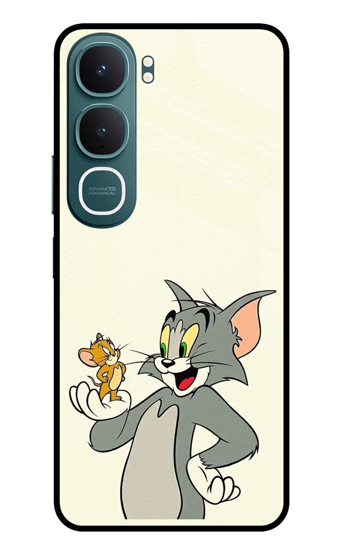 Tom & Jerry Vivo Y31 5G Back Cover Glass Case - Hello Swanky