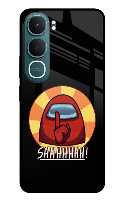 Among Us Shhh! Vivo Y31 5G Back Cover Glass Case - Hello Swanky
