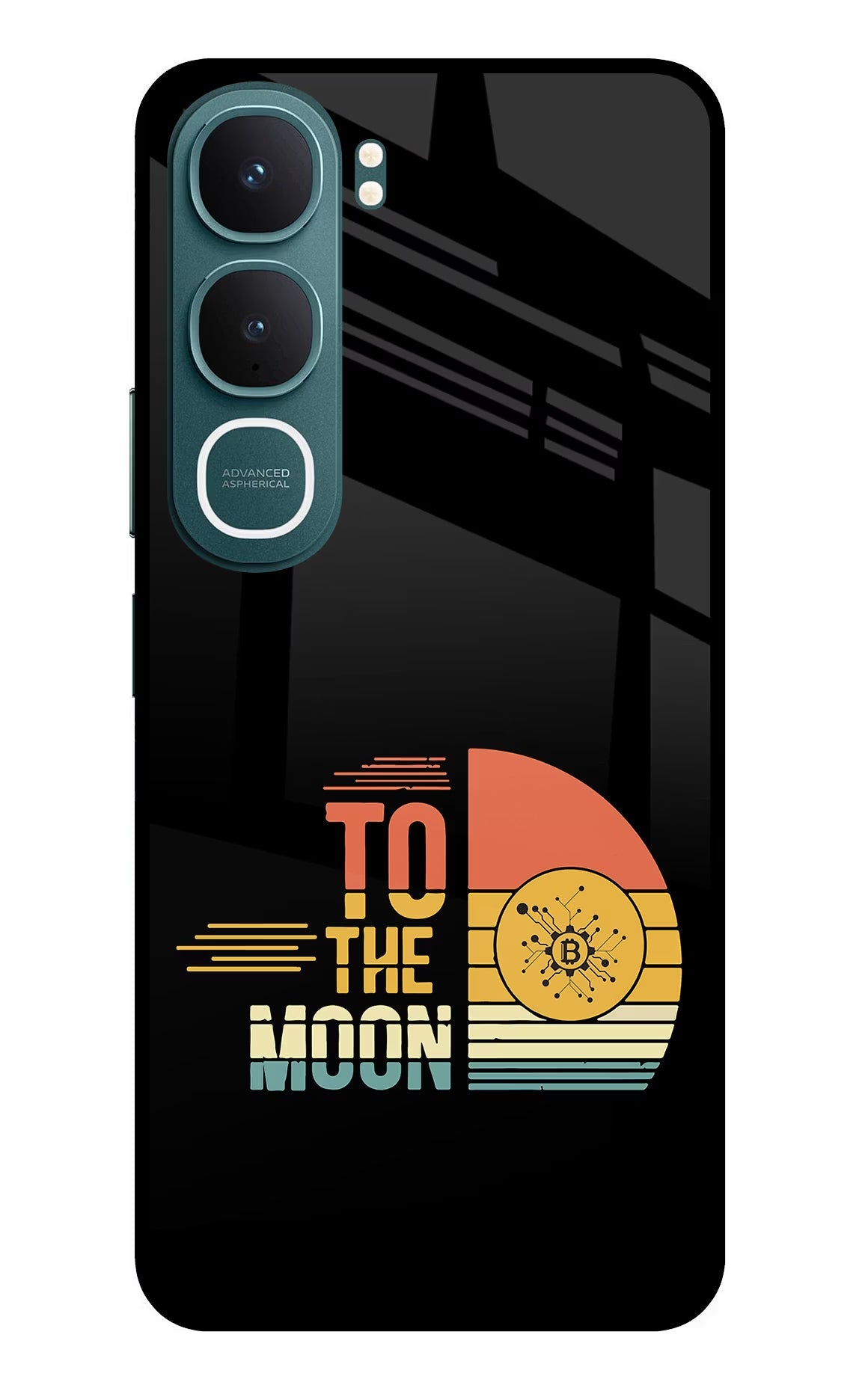 To the Moon Vivo Y31 5G Back Cover Glass Case - Hello Swanky