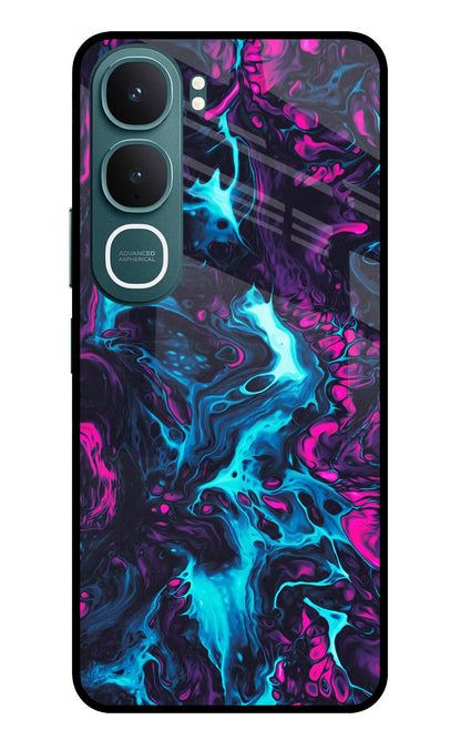 Abstract Vivo Y31 5G Back Cover Glass Case - Hello Swanky
