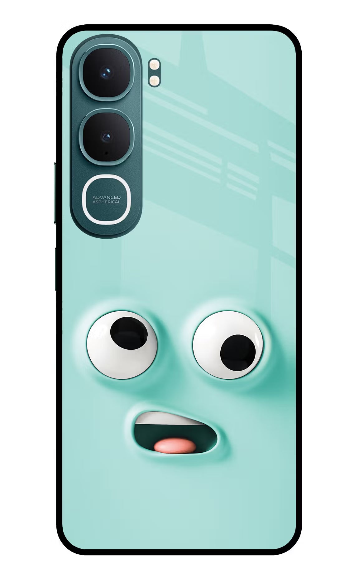 Funny Cartoon Vivo Y31 5G Back Cover Glass Case - Hello Swanky