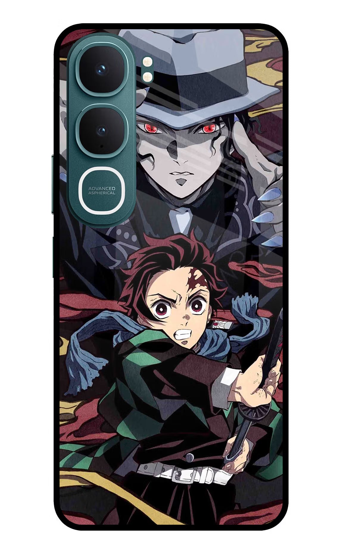 Demon Slayer Vivo Y31 5G Back Cover Glass Case - Hello Swanky