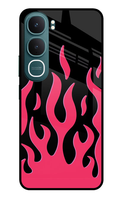 Fire Flames Vivo Y31 5G Back Cover Glass Case - Hello Swanky