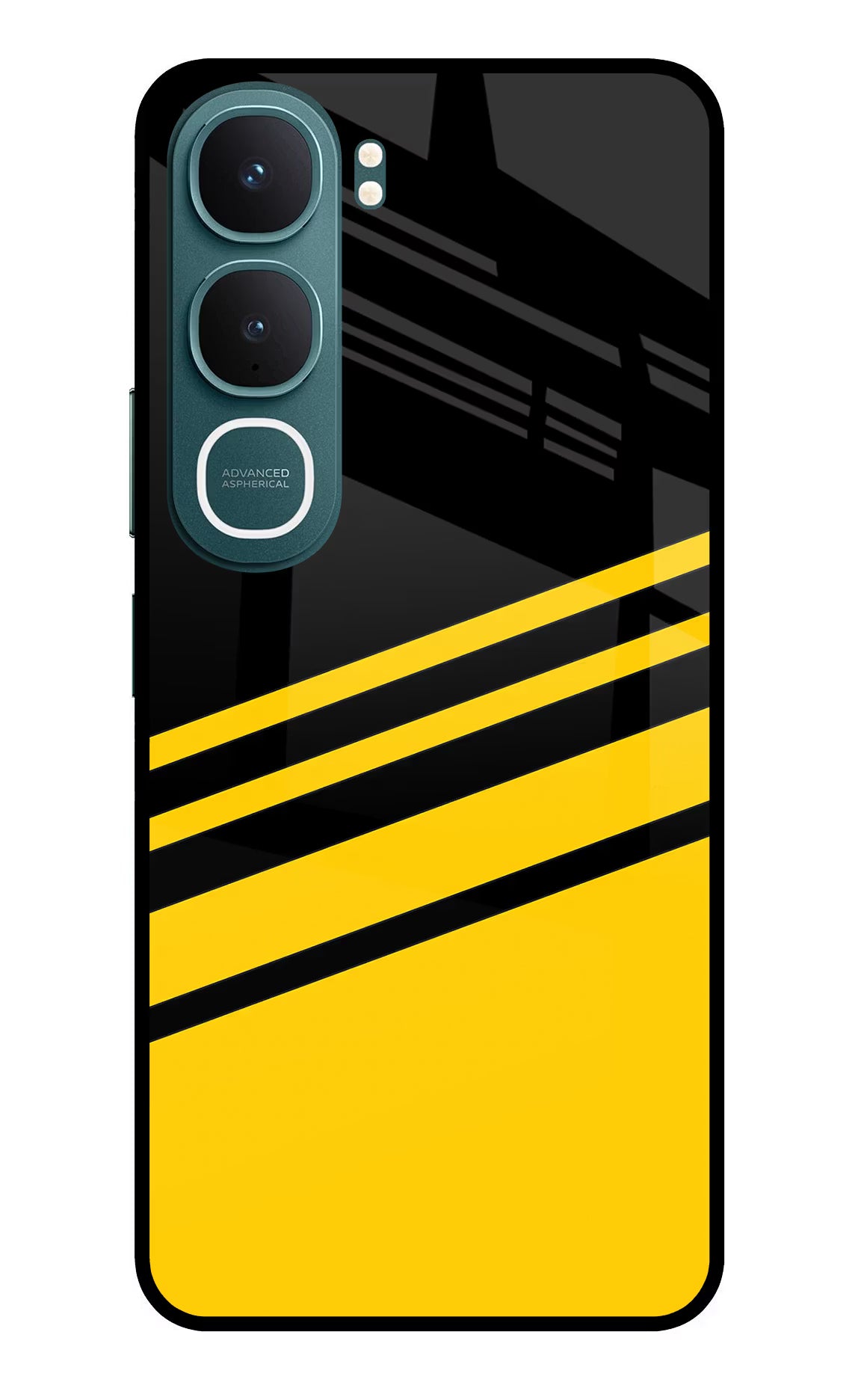 Yellow Shades Vivo Y31 5G Back Cover Glass Case - Hello Swanky