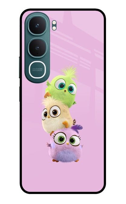 Cute Little Birds Vivo Y31 5G Back Cover Glass Case - Hello Swanky