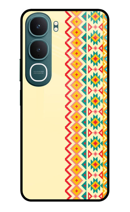 Ethnic Seamless Vivo Y31 5G Back Cover Glass Case - Hello Swanky
