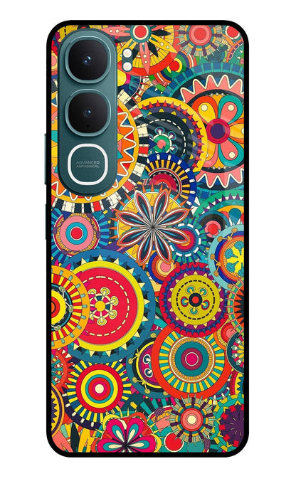 Gol Gol Art Vivo Y31 5G Back Cover Glass Case - Hello Swanky