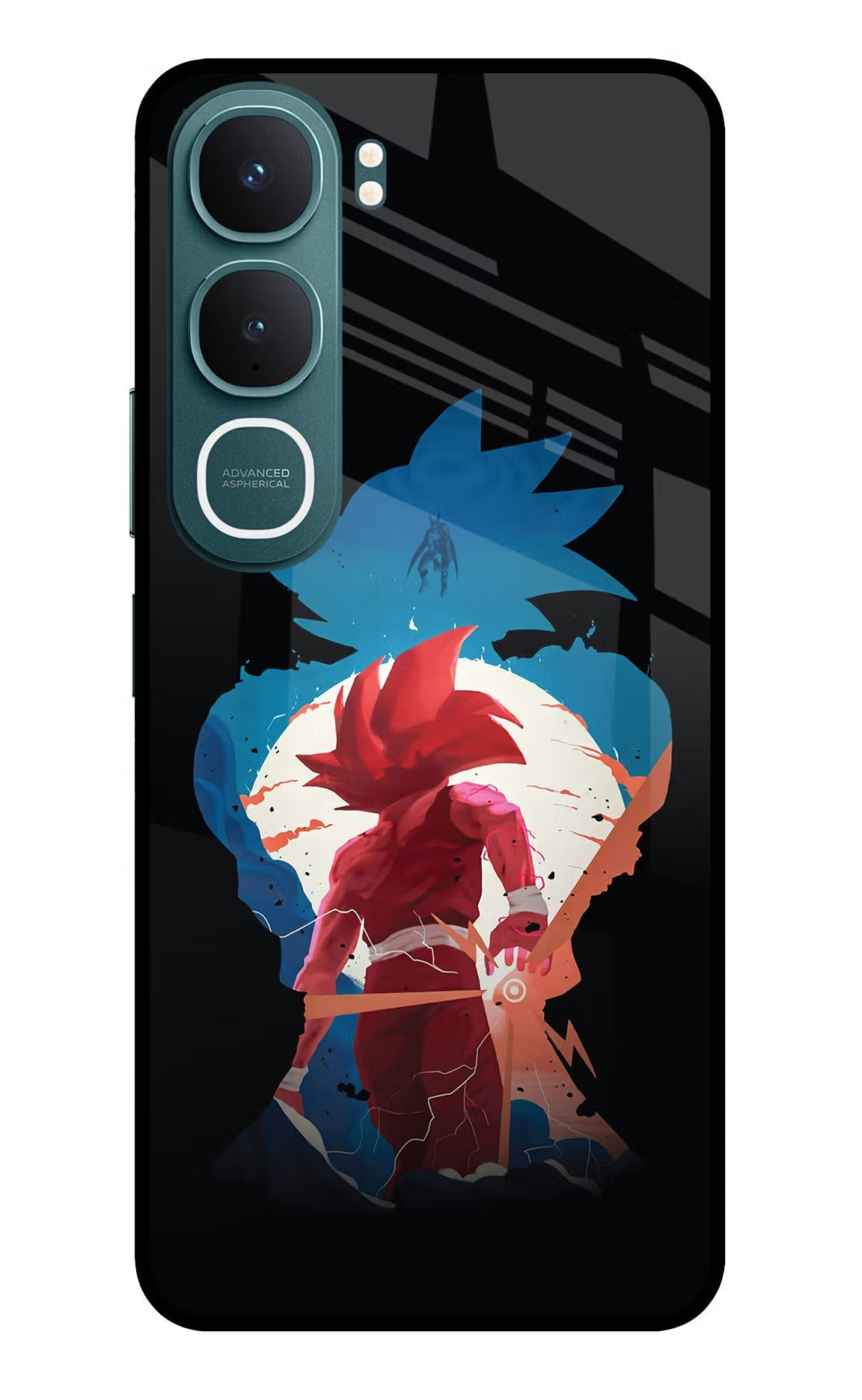 Goku Vivo Y31 5G Back Cover Glass Case - Hello Swanky