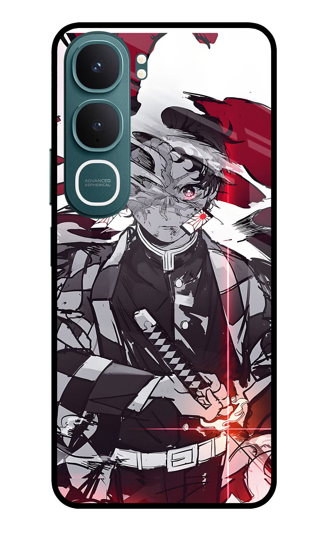 Demon Slayer Vivo Y31 5G Back Cover Glass Case - Hello Swanky