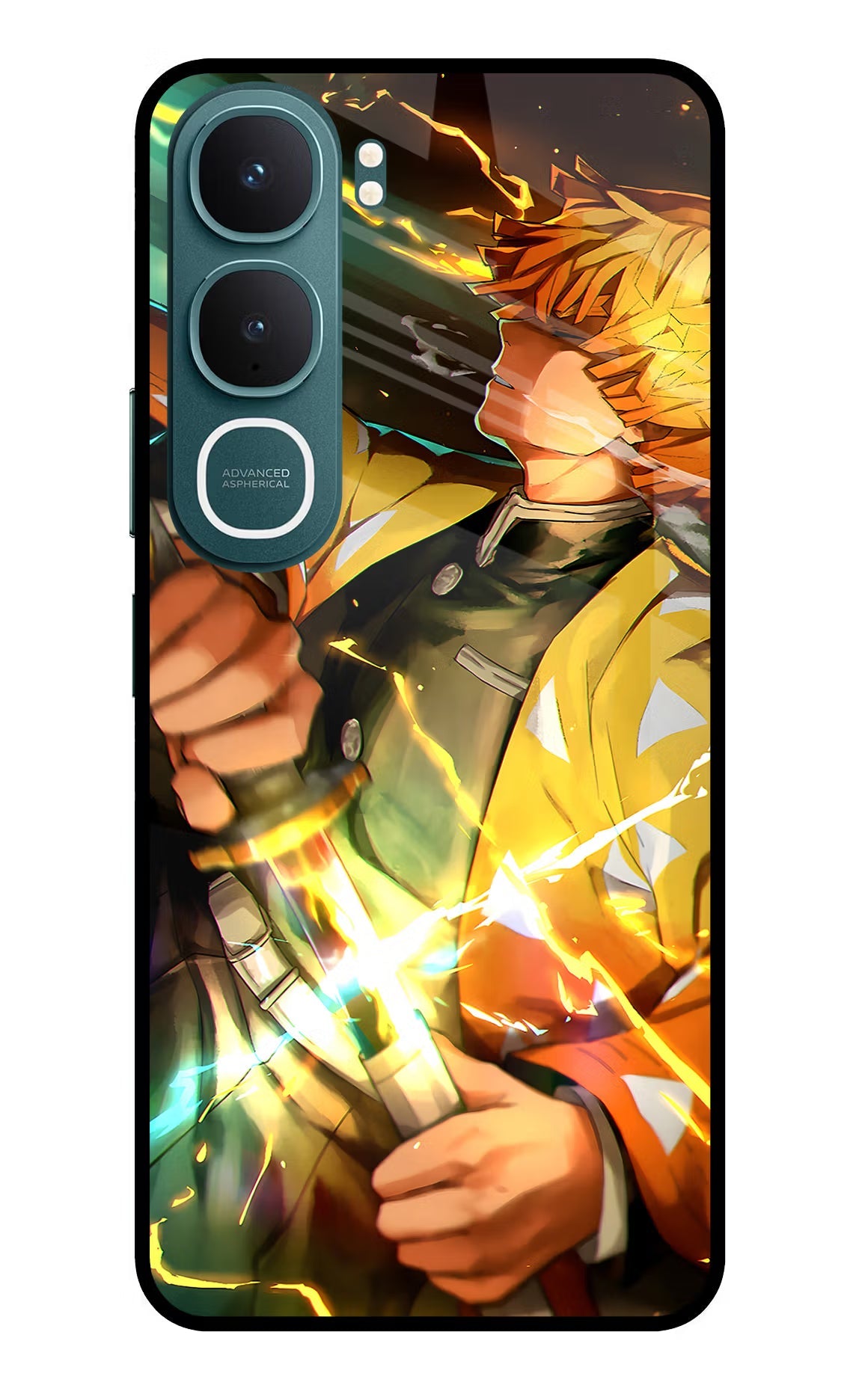 Demon Slayer Vivo Y31 5G Back Cover Glass Case - Hello Swanky