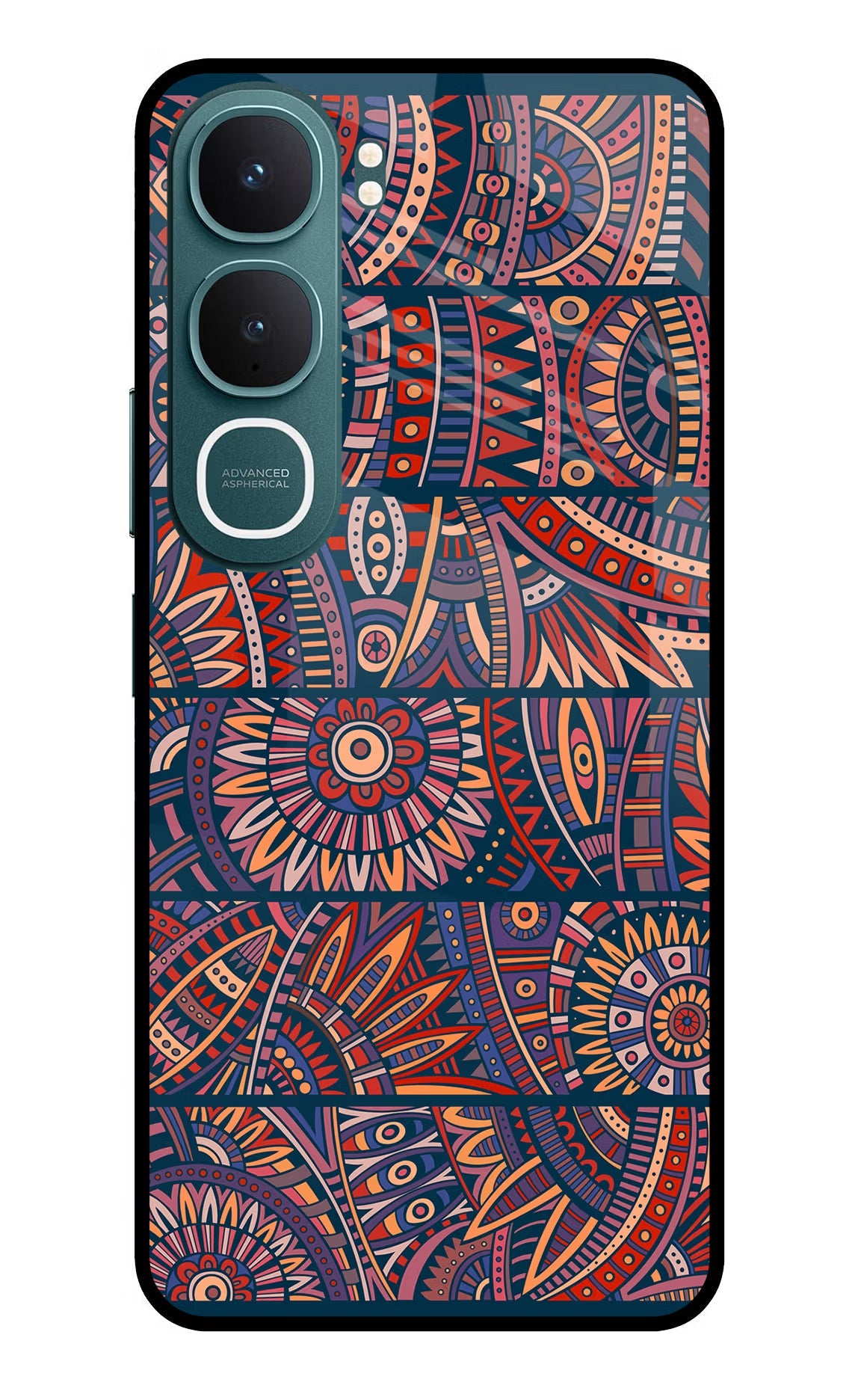 African Culture Design Vivo Y31 5G Back Cover Glass Case - Hello Swanky