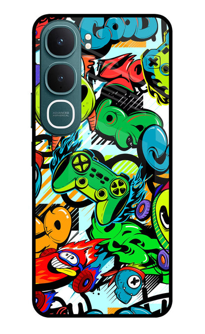 Game Doodle Vivo Y31 5G Back Cover Glass Case - Hello Swanky