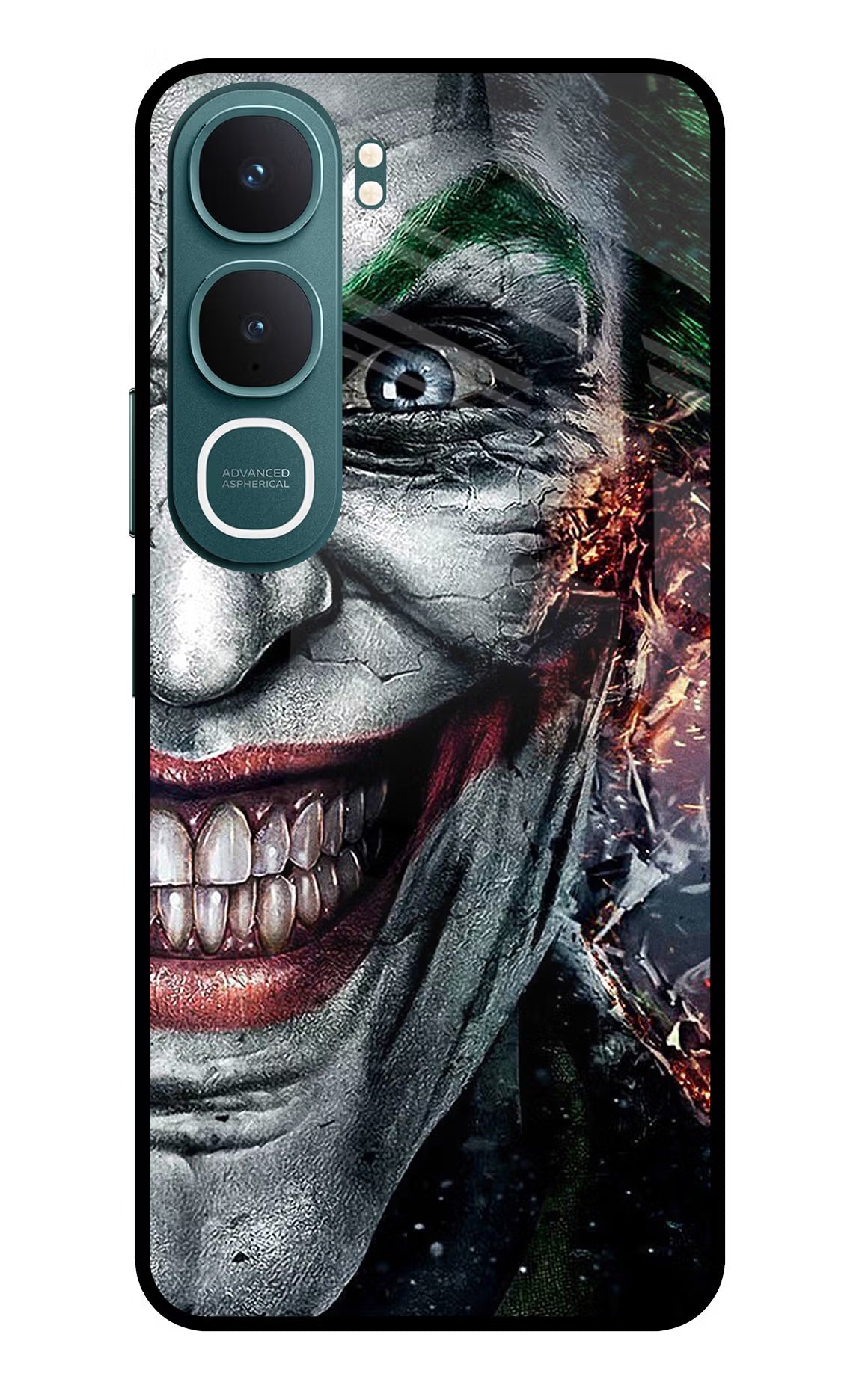 Joker Cam Vivo Y31 5G Back Cover Glass Case - Hello Swanky