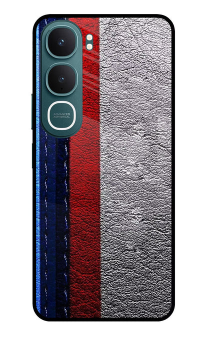 BMW Stripes Vivo Y31 5G Back Cover Glass Case - Hello Swanky