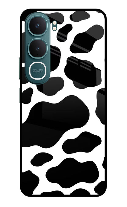 Cow Spots Vivo Y31 5G Back Cover Glass Case - Hello Swanky