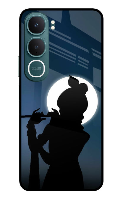Shri Krishna Silhouette Vivo Y31 5G Back Cover Glass Case - Hello Swanky