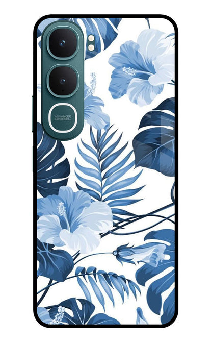 Fabric Art Vivo Y31 5G Back Cover Glass Case - Hello Swanky