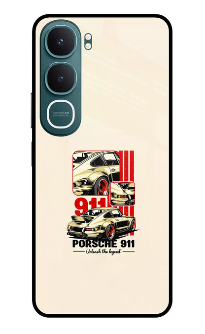 Classic Porsche 911 Vivo Y31 5G Back Cover Glass Case - Hello Swanky