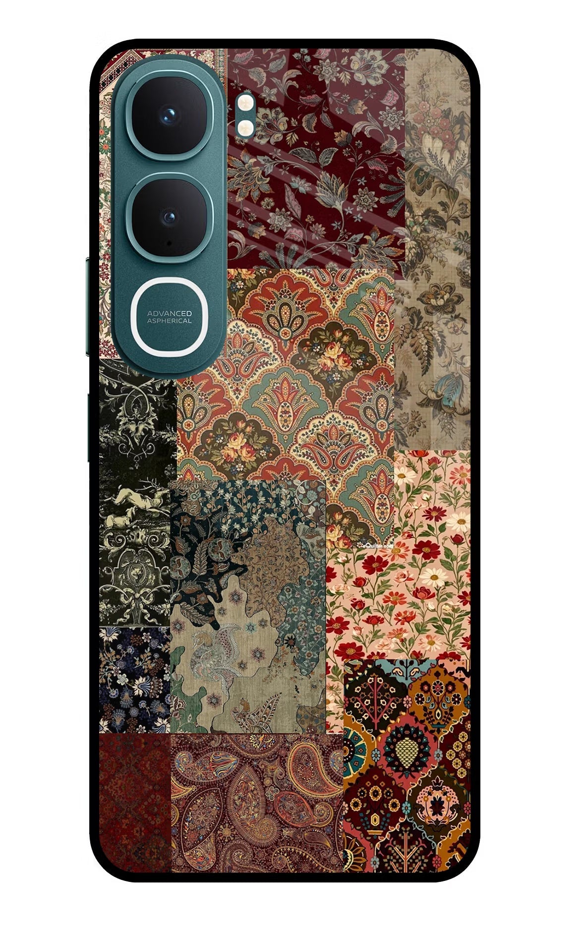 Desi Print Vivo Y31 5G Back Cover Glass Case - Hello Swanky