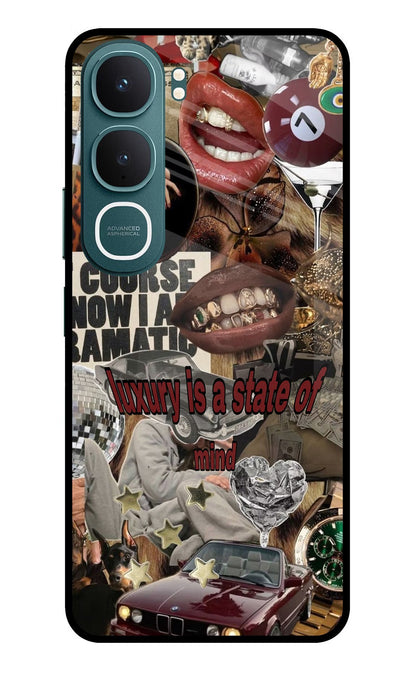 Luxury Vivo Y31 5G Back Cover Glass Case - Hello Swanky