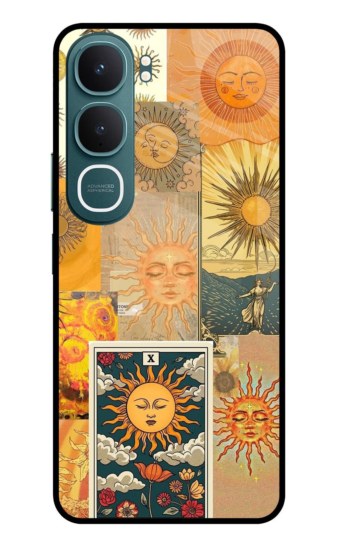 Sun Vivo Y31 5G Back Cover Glass Case - Hello Swanky