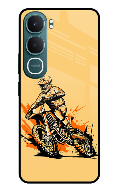 Off-Road Fury Vivo Y31 5G Back Cover Glass Case - Hello Swanky