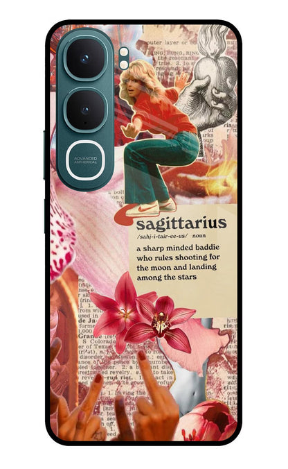 Sagittarius Zodiac Vivo Y31 5G Back Cover Glass Case - Hello Swanky