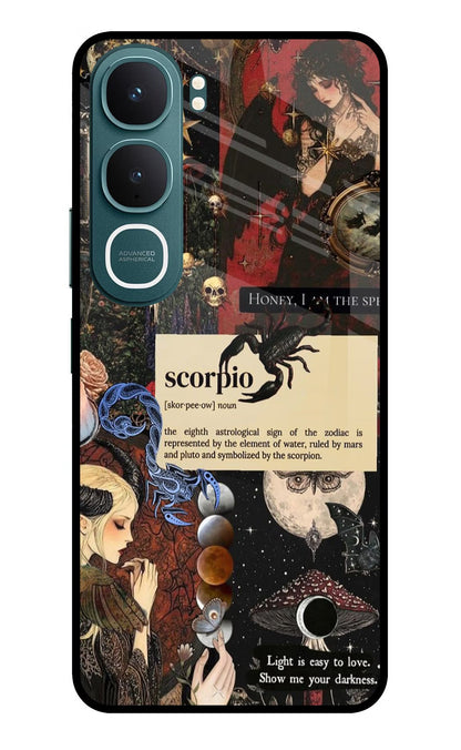 Scorpio Zodiac Vivo Y31 5G Back Cover Glass Case - Hello Swanky