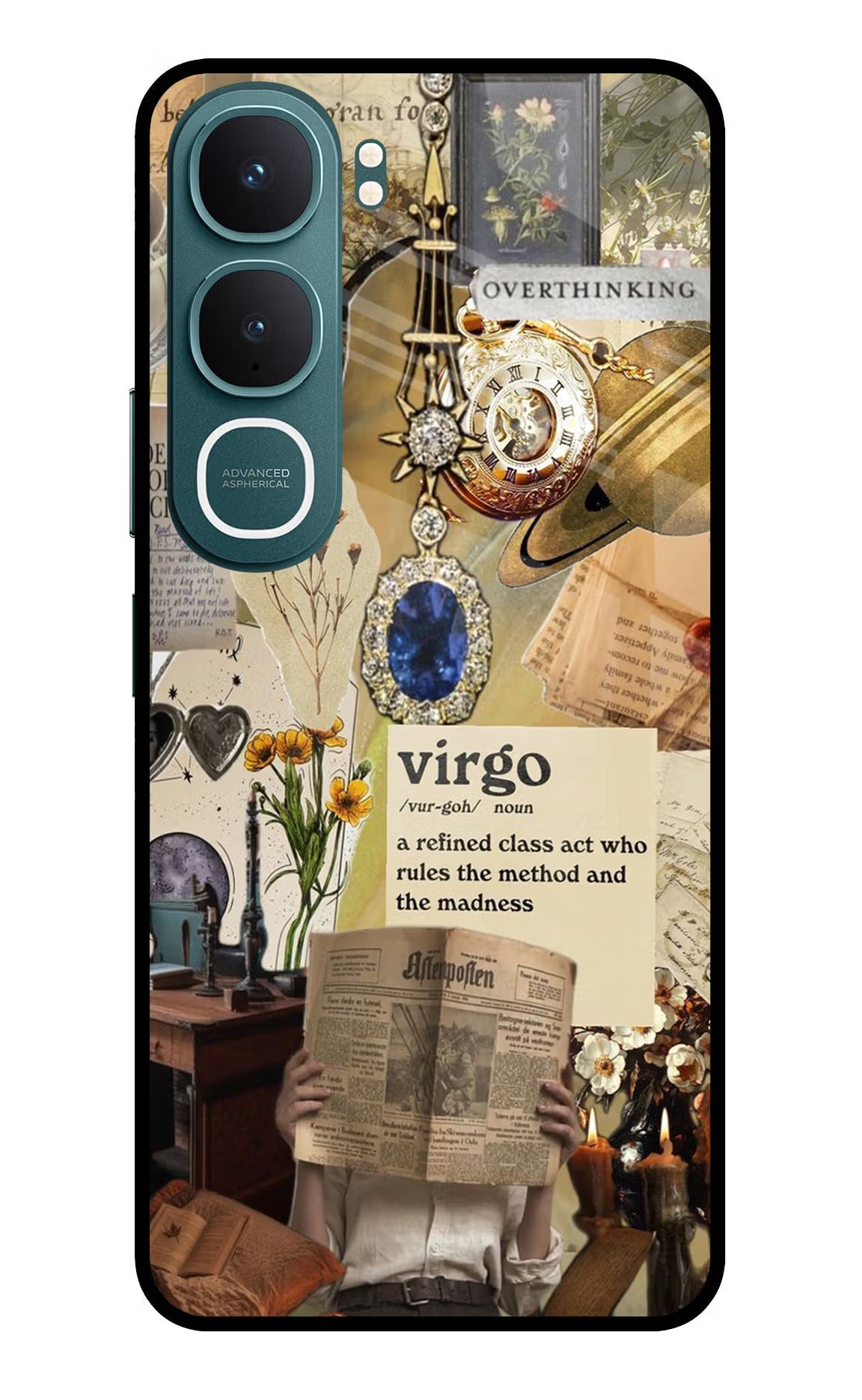 Virgo Zodiac Vivo Y31 5G Back Cover Glass Case - Hello Swanky