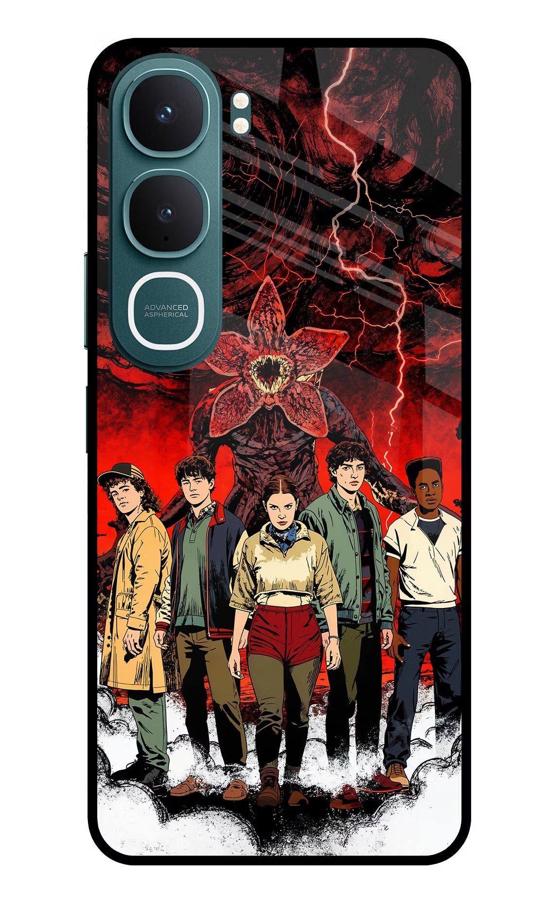 Ordinary Things Characters Vivo Y31 5G Back Cover Glass Case - Hello Swanky