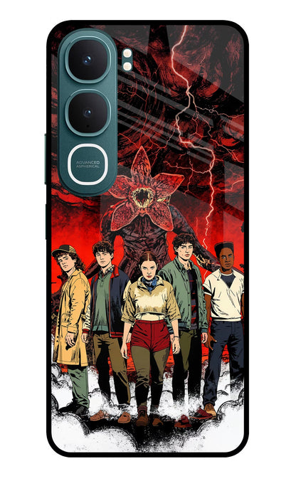 Ordinary Things Characters Vivo Y31 5G Back Cover Glass Case - Hello Swanky