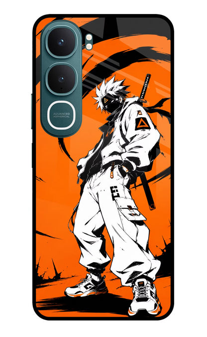 Street Samurai Vivo Y31 5G Back Cover Glass Case - Hello Swanky