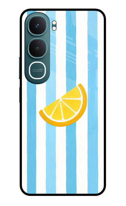 Summer Lemon Vivo Y31 5G Back Cover Glass Case - Hello Swanky