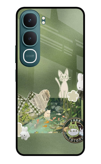 Aesthetic Anime Vivo Y31 5G Back Cover Glass Case - Hello Swanky