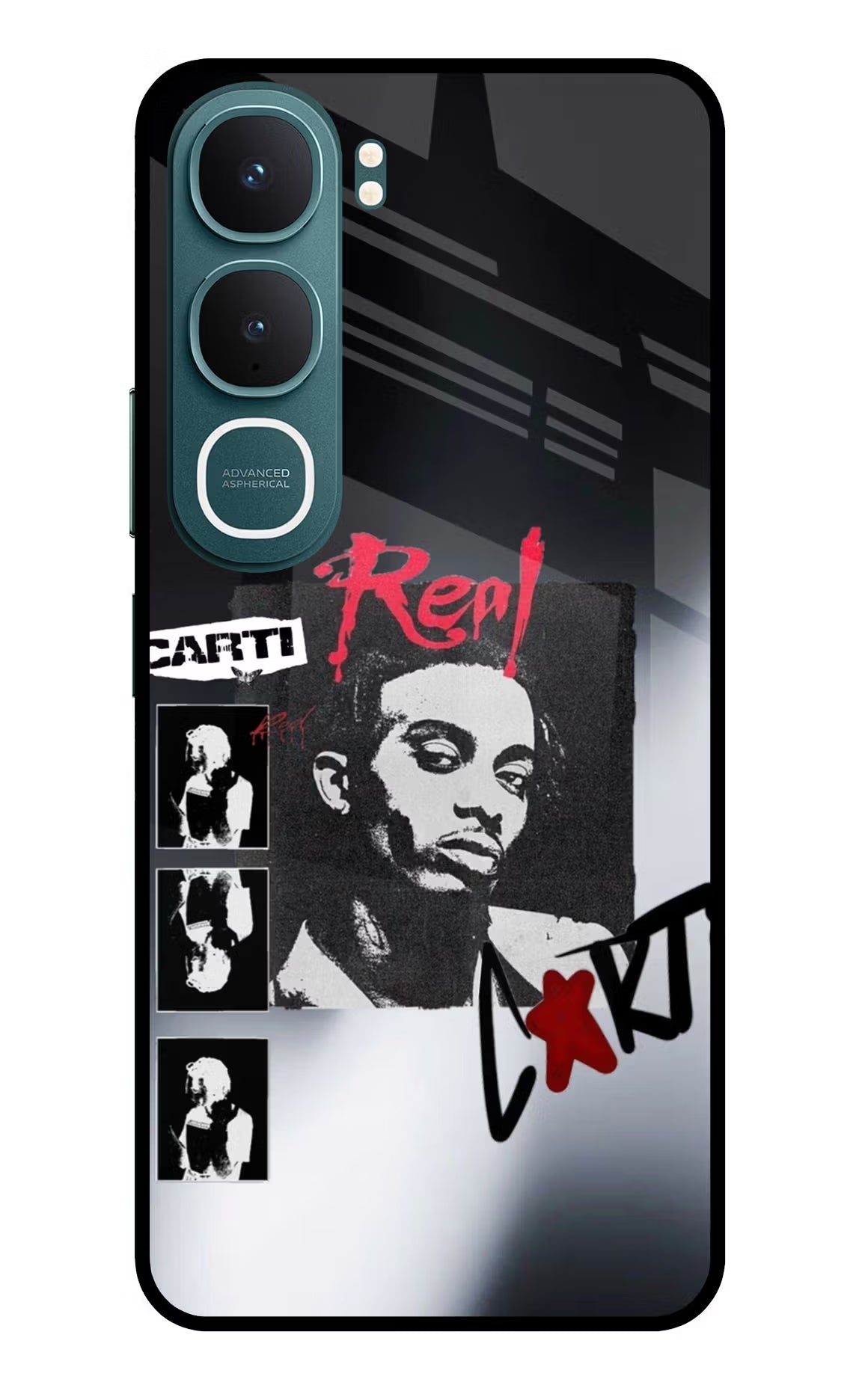 Playboi Carti Vivo Y31 5G Back Cover Glass Case - Hello Swanky