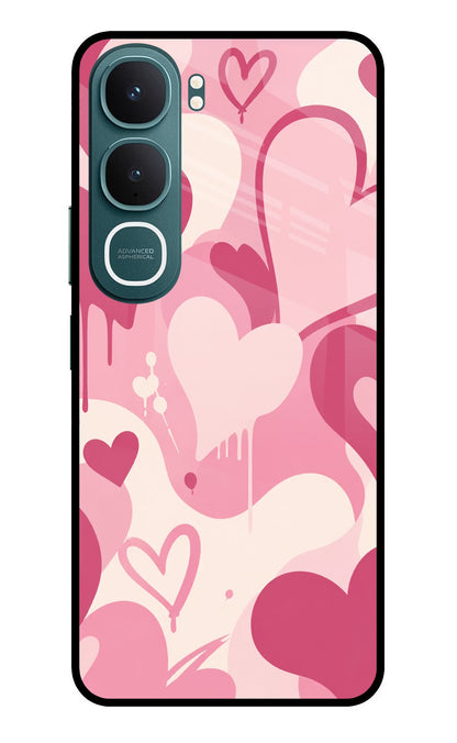 Hearty Case Vivo Y31 5G Back Cover Glass Case - Hello Swanky