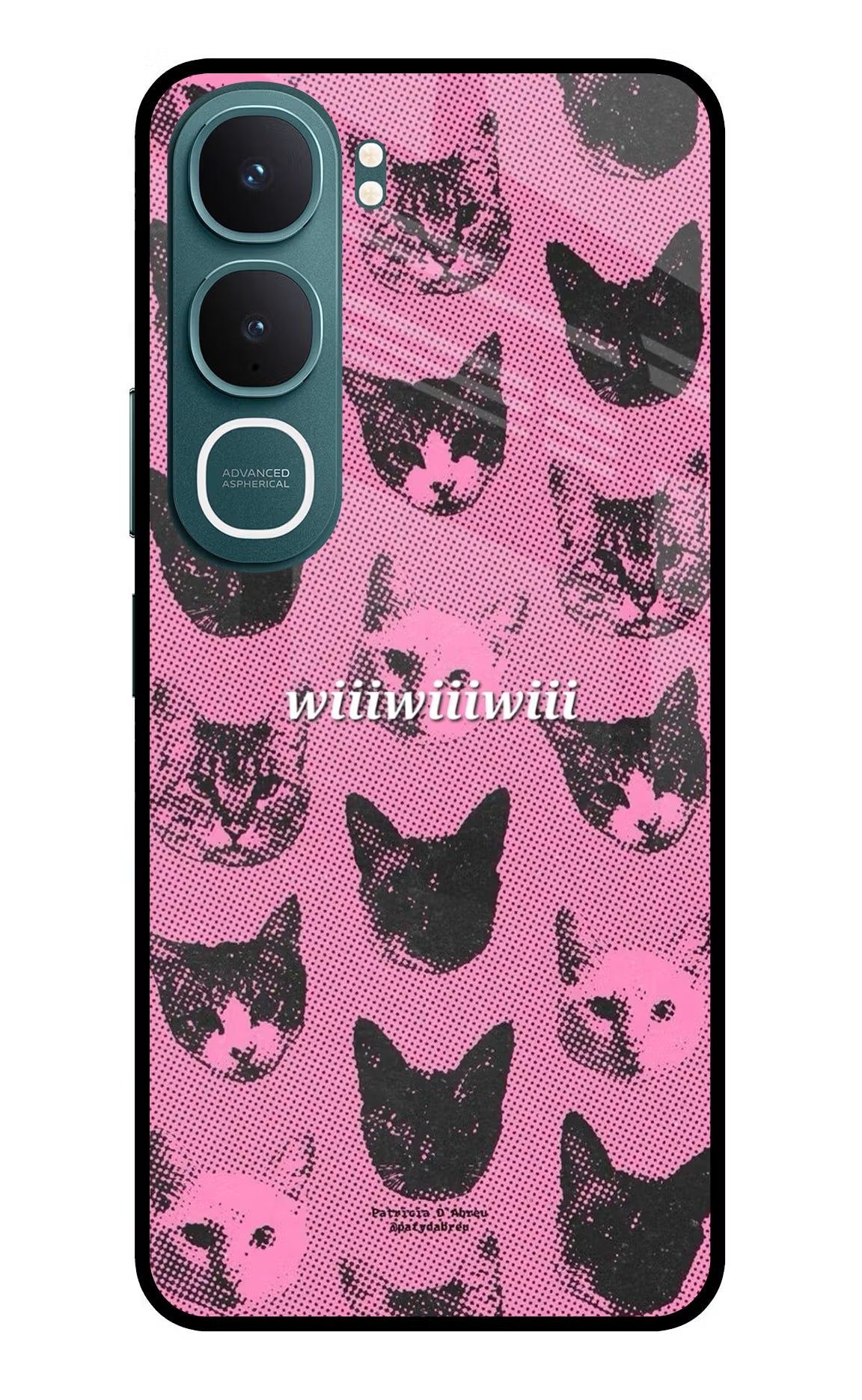 Pink Cats Vivo Y31 5G Back Cover Glass Case - Hello Swanky