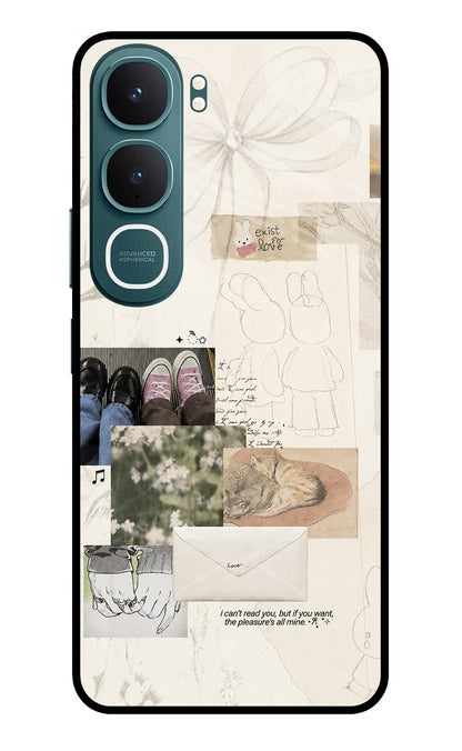 Soft Aesthetic Vivo Y31 5G Back Cover Glass Case - Hello Swanky