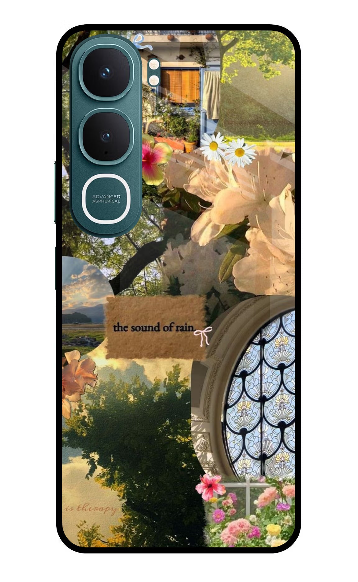 Rain Vivo Y31 5G Back Cover Glass Case - Hello Swanky