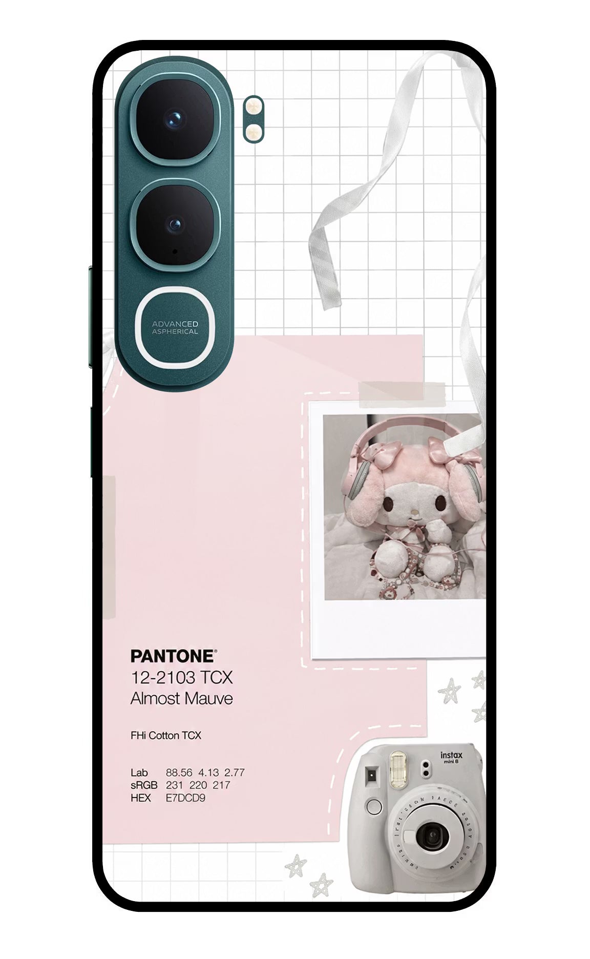Pantone Asthetic Vivo Y31 5G Back Cover Glass Case - Hello Swanky