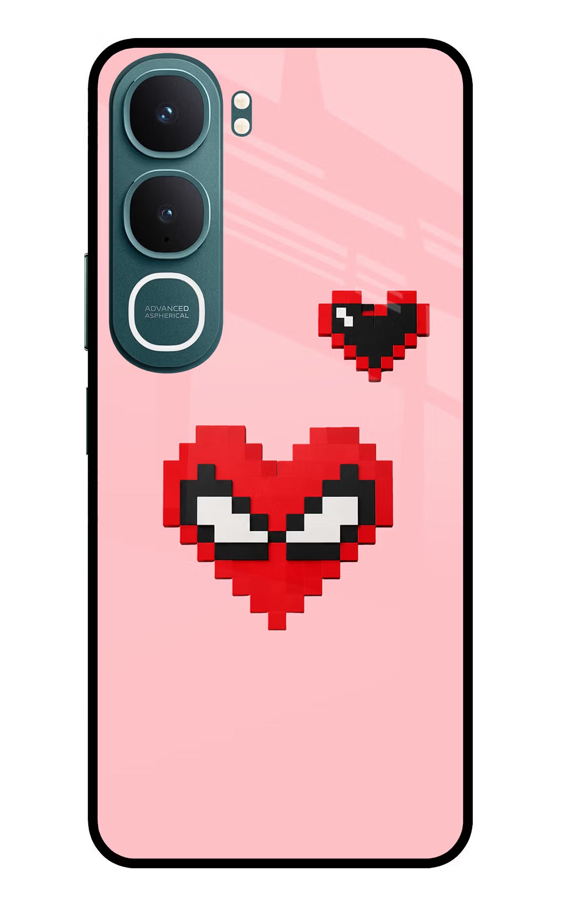 Gwen Heart Vivo Y31 5G Back Cover Glass Case - Hello Swanky