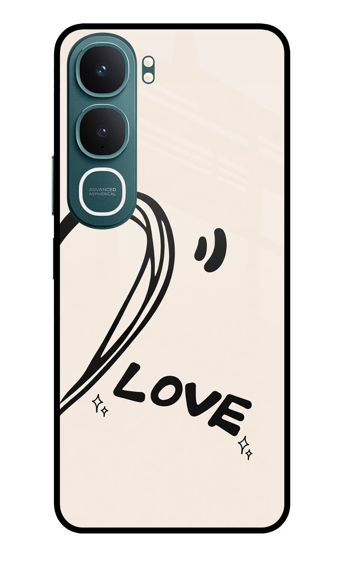 Soul Line Vivo Y31 5G Back Cover Glass Case - Hello Swanky