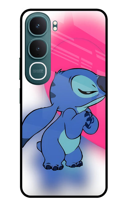 Stitch Hug Vivo Y31 5G Back Cover Glass Case - Hello Swanky